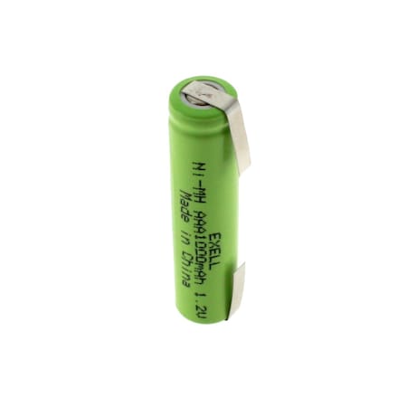Exell Battery 1.2V NIMH AAA 1000mAh Rechargeable Battery with Tabs EBC-526-1